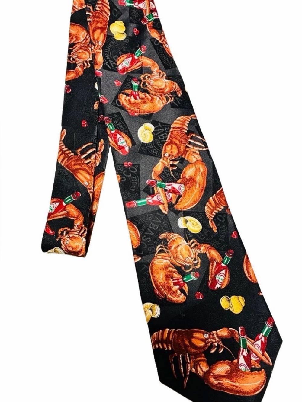 Tabasco Novelty Tie Lobster Men's 100% Silk Necktie USA